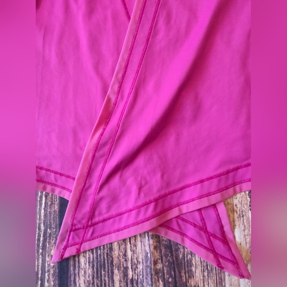 Title Nine Women's Small Open Front Pink Cardigan Nylon Stretch Mesh Back Active - Picture 7 of 8